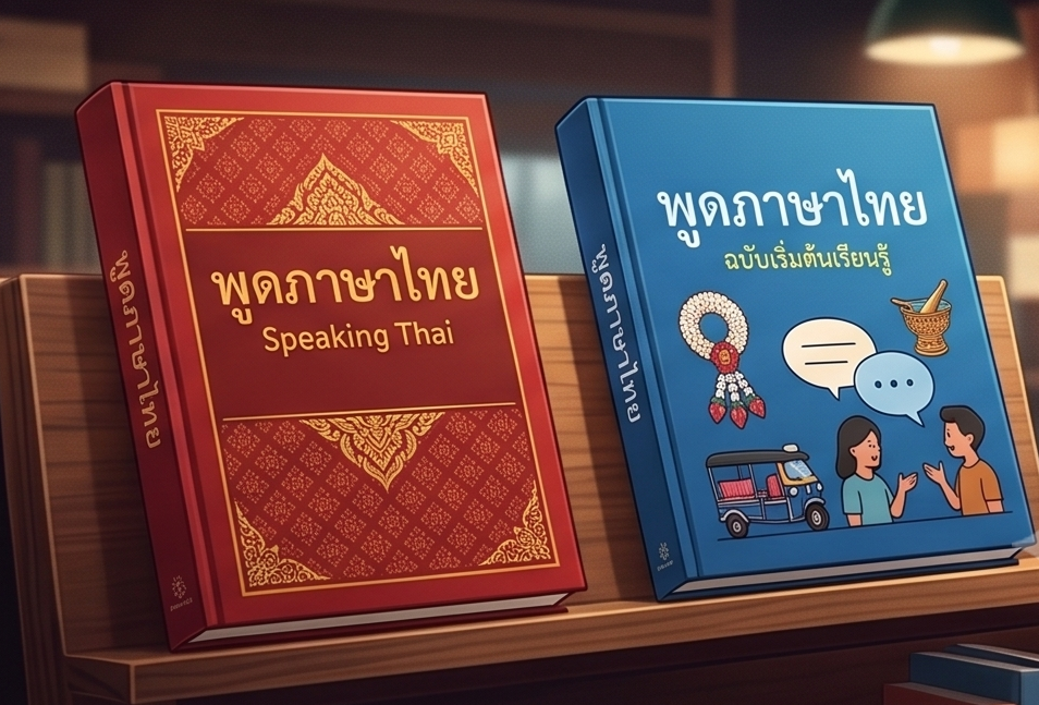 A red book and a blue book together