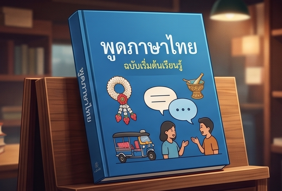 One blue Thai textbook